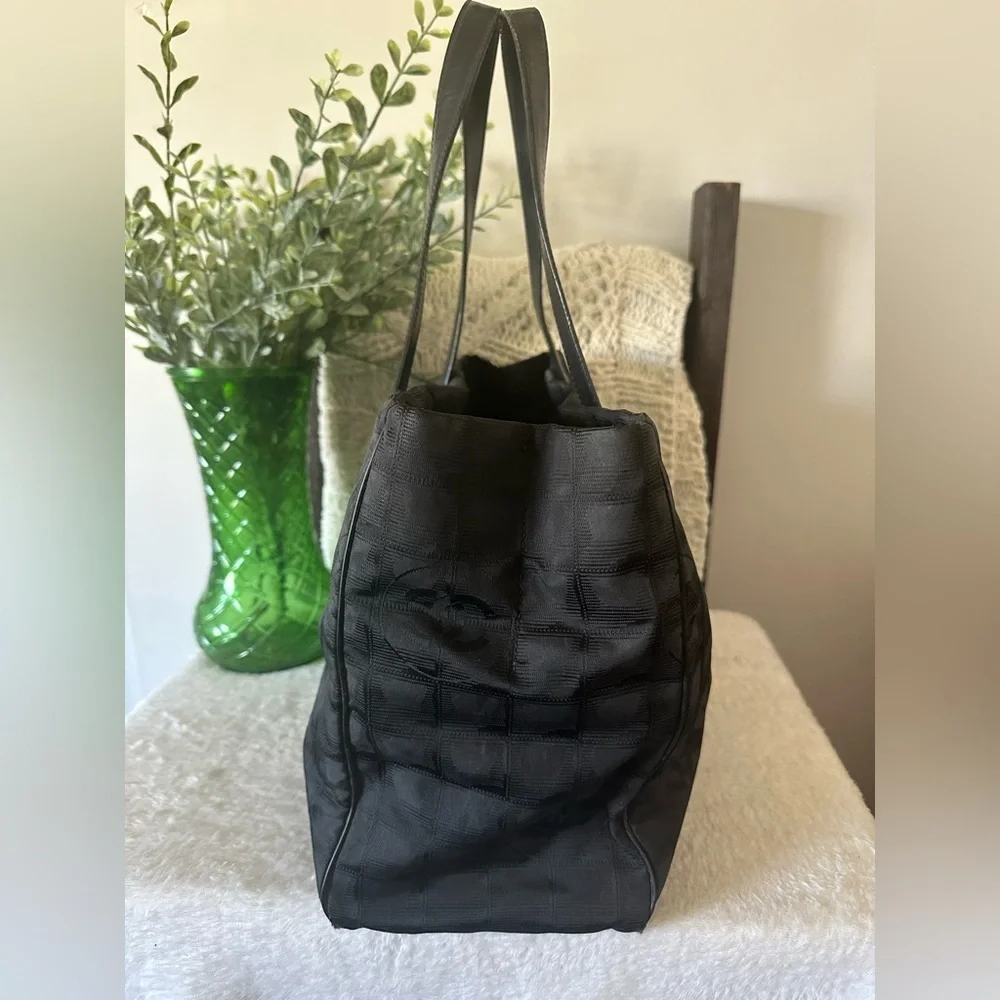 Chanel Black Travel Line Tote